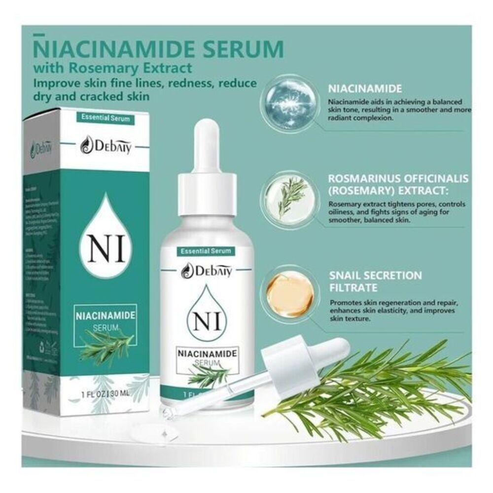 Debaiy 3‎ Pack Niacinamide Serum for Face Moisturizing Hydration With Rosemary - Picture 3 of 7